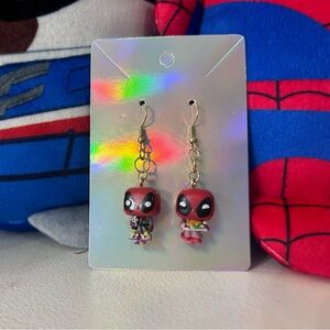Deadpool bitty pop Character Earrings